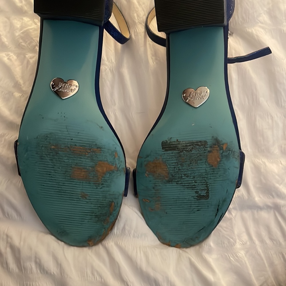 Blue sparkly 2 inch heels - Picture 4 of 5